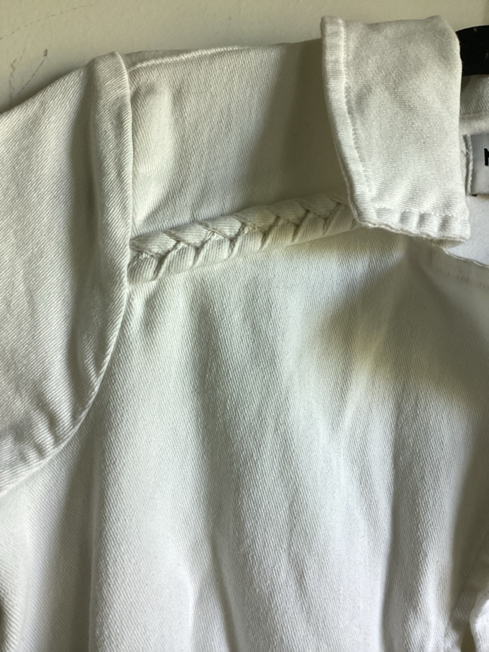 Show Me Your MuMu Outlaw Romper Size Small Pearly White Belted Utility Zip Front - Picture 3 of 13